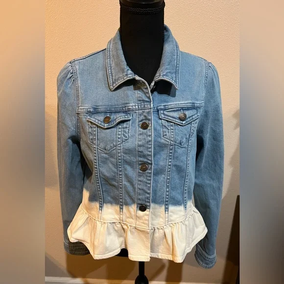 Kate spade dip dye denim jacket sale